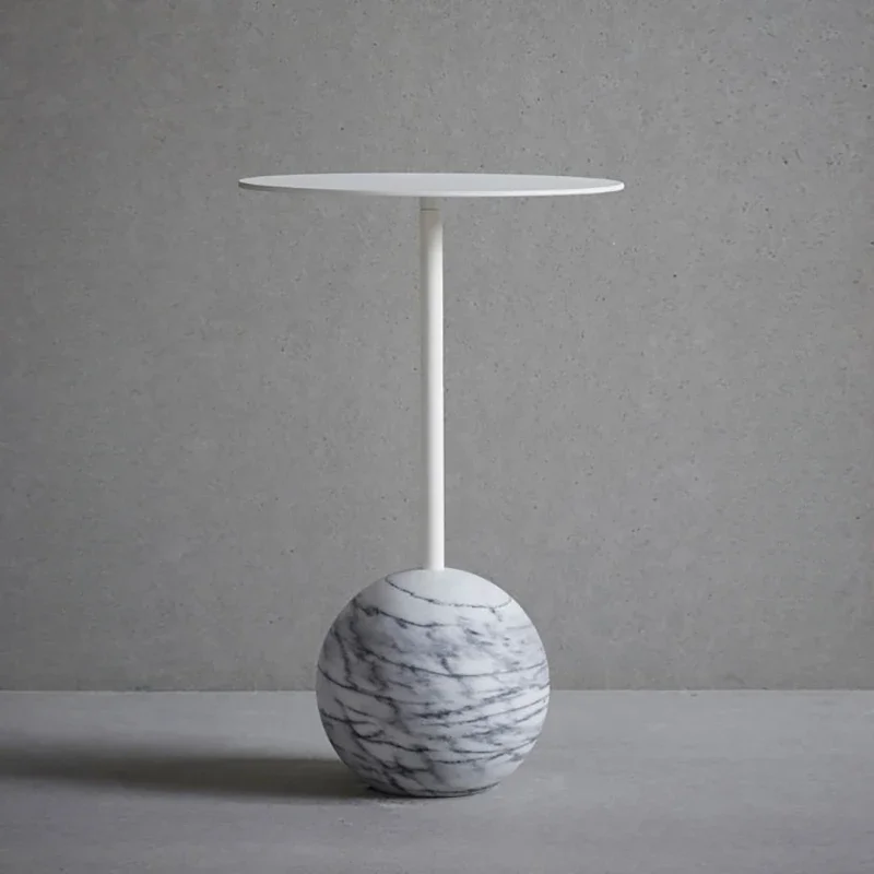 Metal edge, several designers, small family bedroom, bedside tea table.