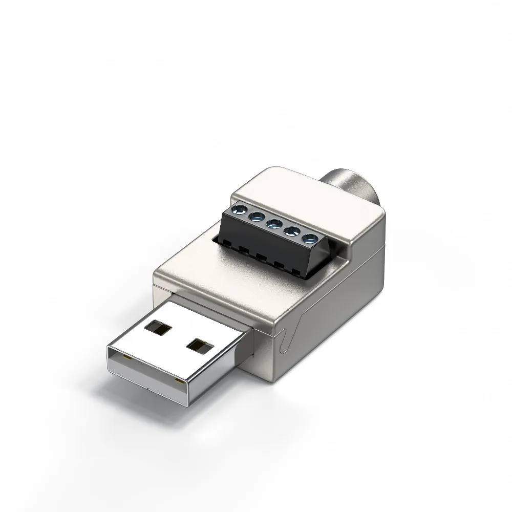 Avoid Welding Plugs USB 2.0 USB Connector 4 pin Type A USB Turn Terminal Adapter Connector Jack Type-A 4-pin Male/Female Plug