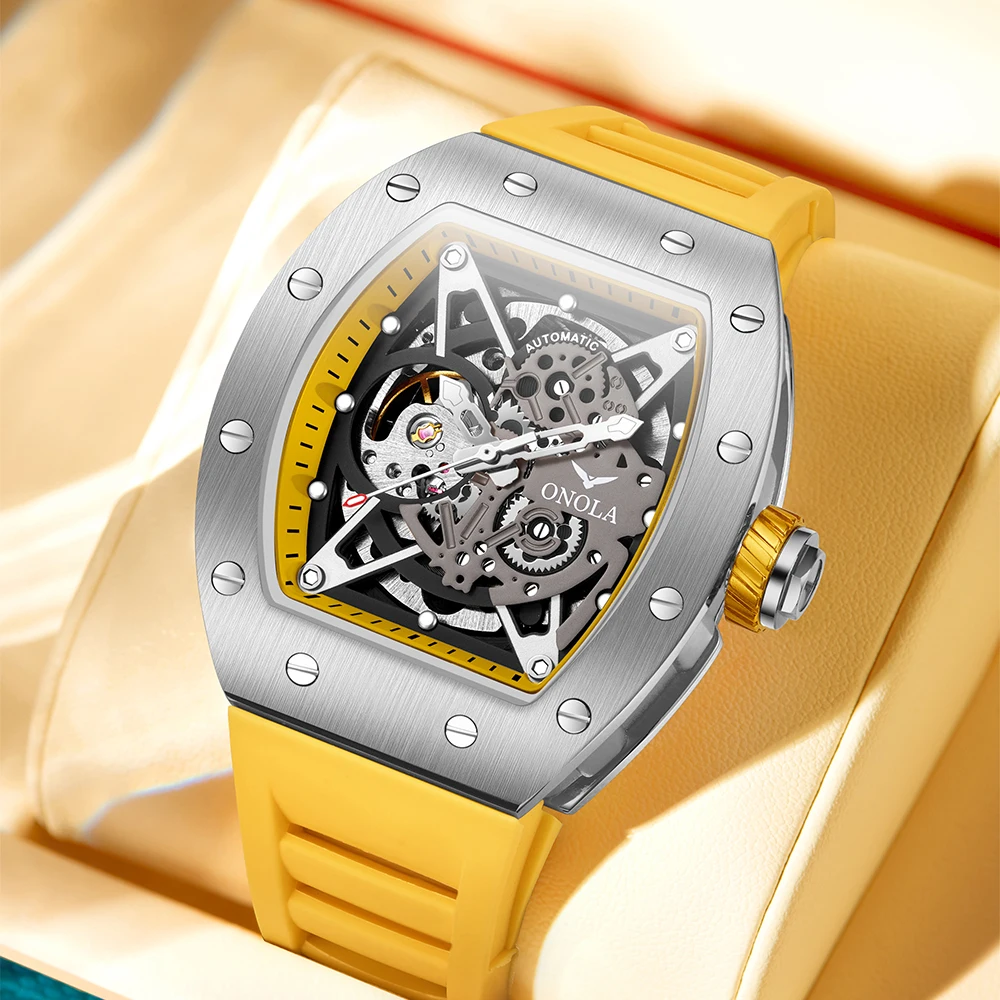 2023 New Classic Luxury Watch For Men Fashion Leisure Business ONOLA Chronograph Calendar Sports Waterproof Mechanic Watches
