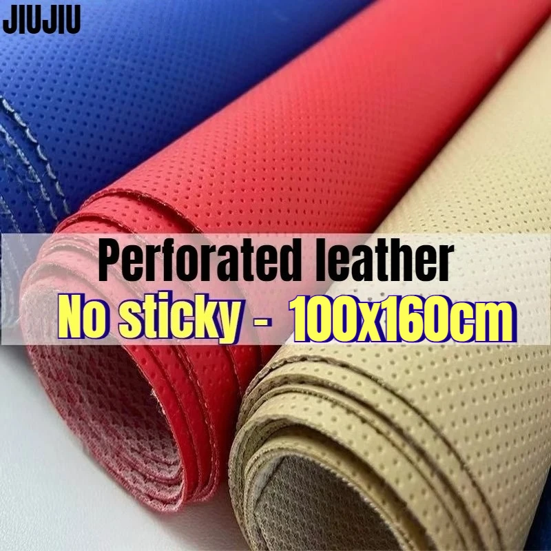 Tecido de Couro PU 100x160cm para Interior de Carro, Estofamento, Volante, Tecido para Assento de Carro, Bolsa Perfurada, Costura DIY, Impermeável, Fosco