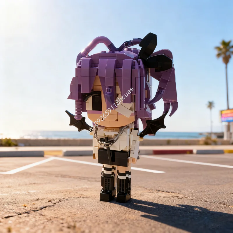 

345 шт. MOC, легко сменный тип лица, аниме-модель, строительные блоки, строительный рождественский подарок, креативная идея, игрушка, образовательный кирпич