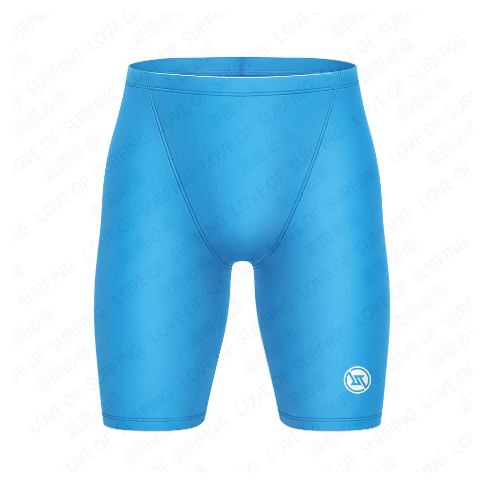 Flat angle swimming trunks, water swimming, surfing, sports swimming, men\'s swimming trunks, shorts can be customized