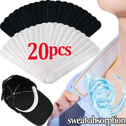 Disposable Cotton Sweat-absorbing Liner Pads Hat Anti-dirt Sports Belt Cap Brim Size Reducer Sticker Neck Invisible White Tape