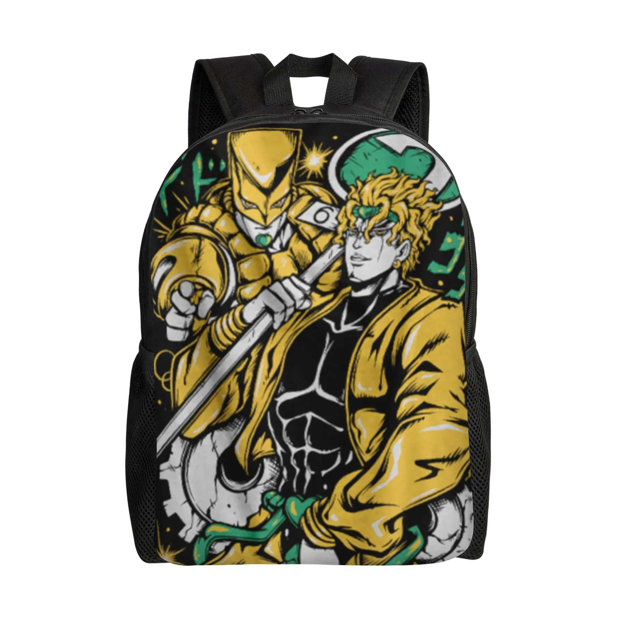 JoJo's Bizarre Adventure Laptop Bag Back to school season Dio Brando (1)  Adjustable Strap Backpack