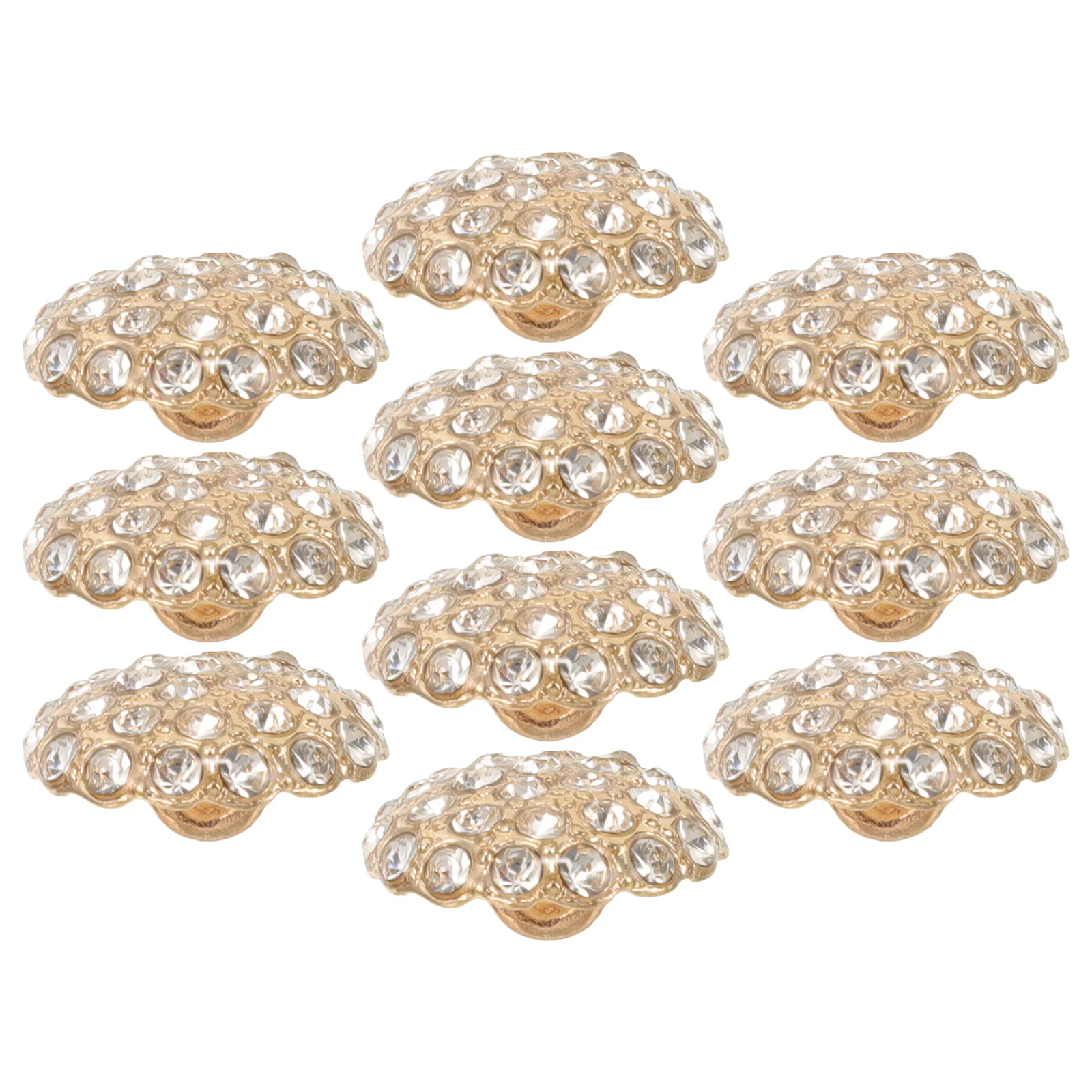 

10Pcs Coat Button Rhinestone 15mm Stylish Sewing Buttons Replacement Clothes Fastener DIY Sewing Buttons