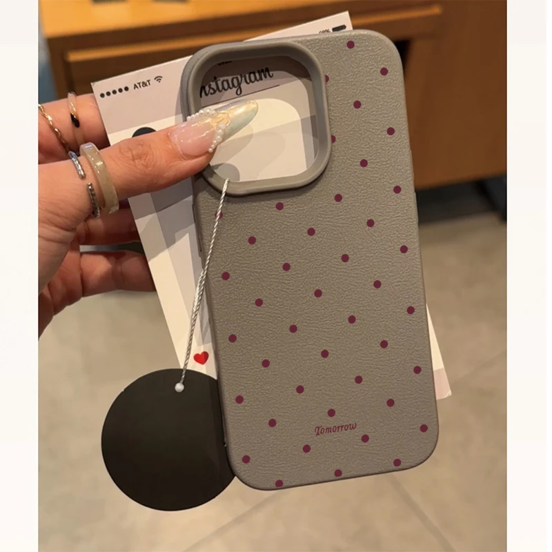 모토로라 모토 엣지 50 네오 프로 50 60 퓨전 스타일러스 G84 G05 G15 G34 G75 G85 G54 G35 플레이 2025용 패션 물방울 무늬 케이스 PU 커버