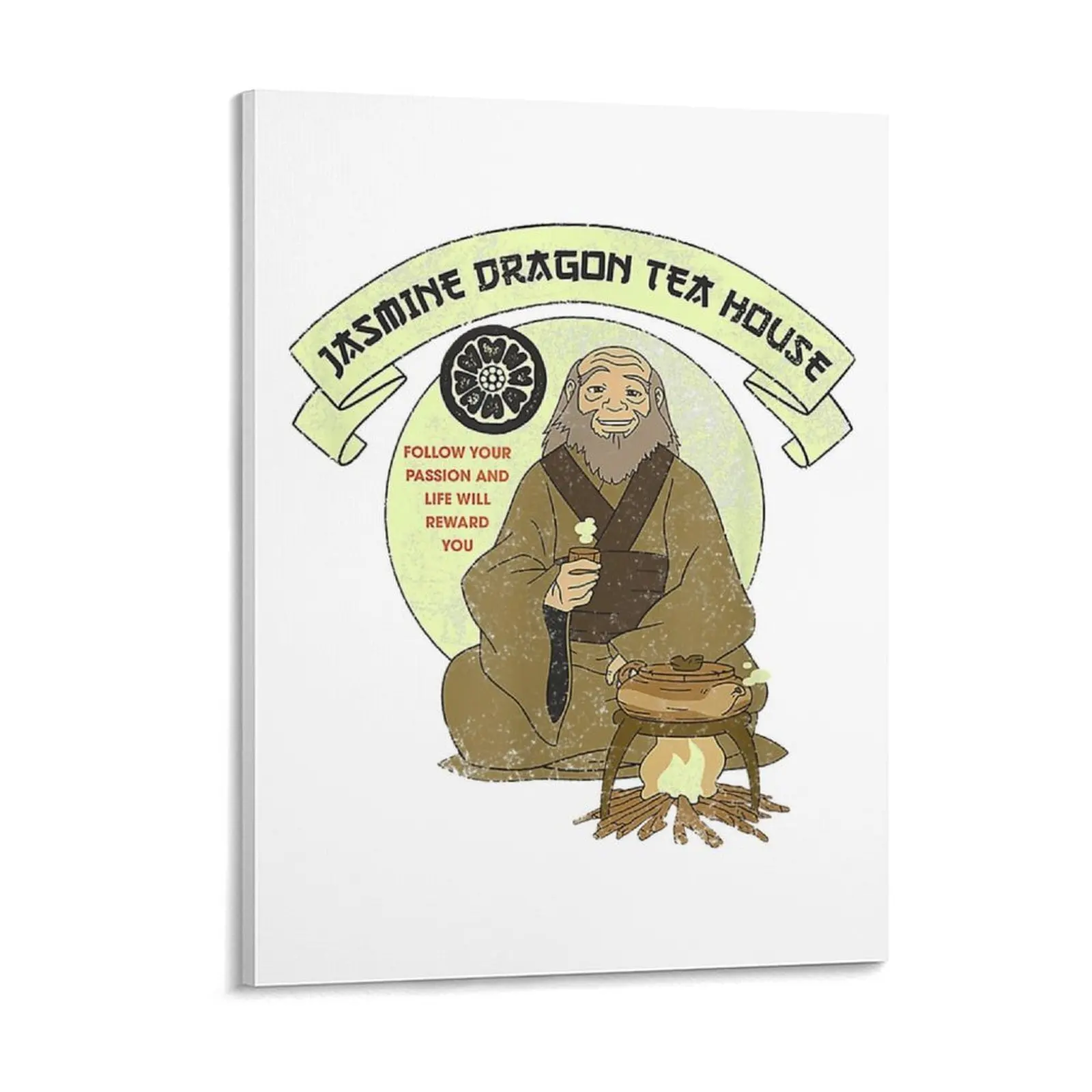 Zuko & Uncle Iroh Iroh's Delectable Tea  the Last Airbender Painting Party Designing Club Framed Wall Paintings
