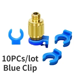 Connecteur pneumatique Hotend pour extrudeuse d'imprimante 3D, 10 pièces/lot, clip de verrouillage coulissant