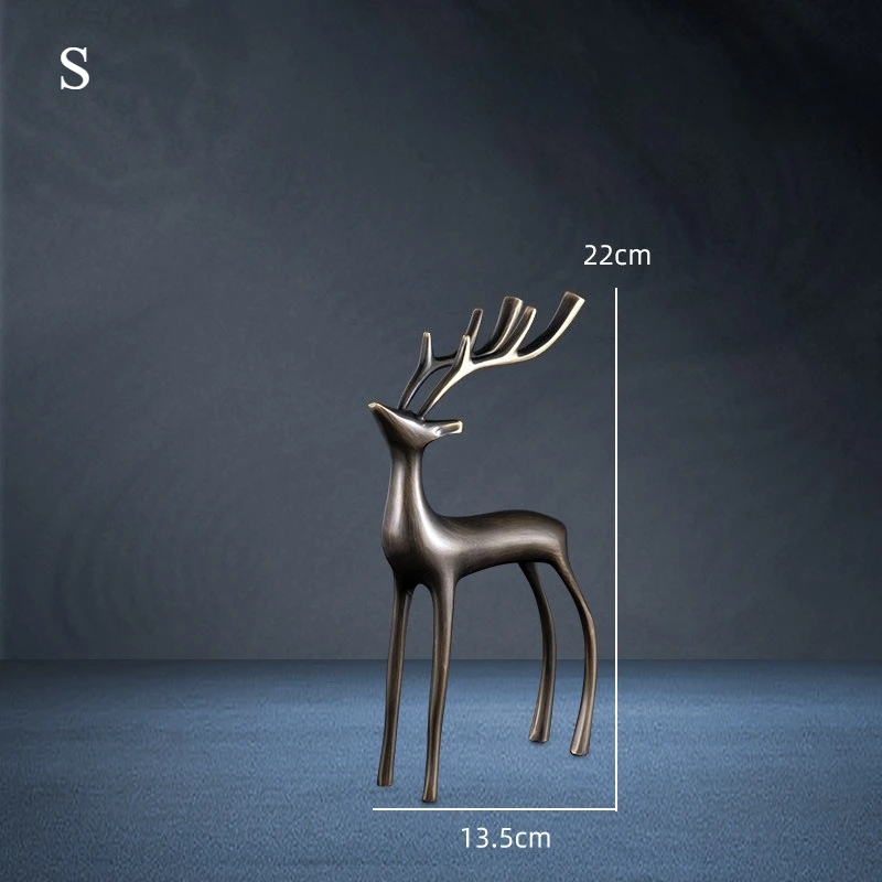 1Pcs Room Decor Mother Deer Cute Kids Room Decor Sculptures Kawaii Sculptures Christmas Home Decoration Fawn Figurines - Image 6