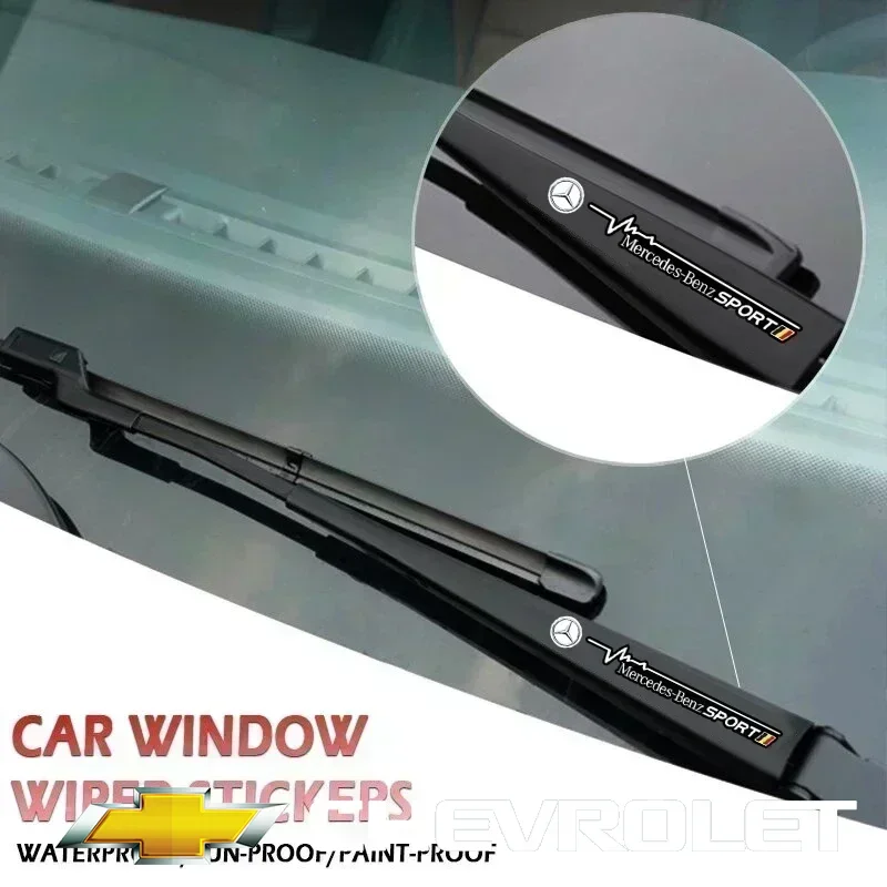 

2Pcs Car Sticker Cars Window Wiper Decal Accessories For Mercedes Benz AMG W204 W205 W203 W211 W212 W213 W201 W210 W124 W126