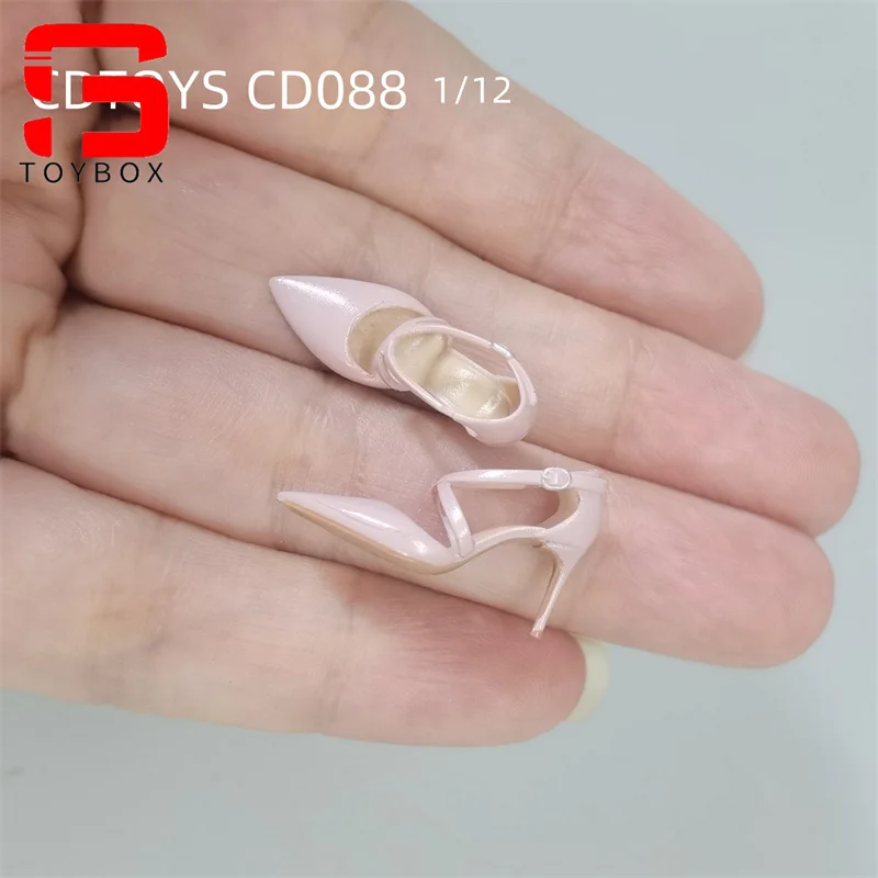 cdtoys 1/6 cd089 صنادل عالية الكعب بكعب رفيع أحذية نموذج لدمى الجسم الجندي 12 بوصة #6