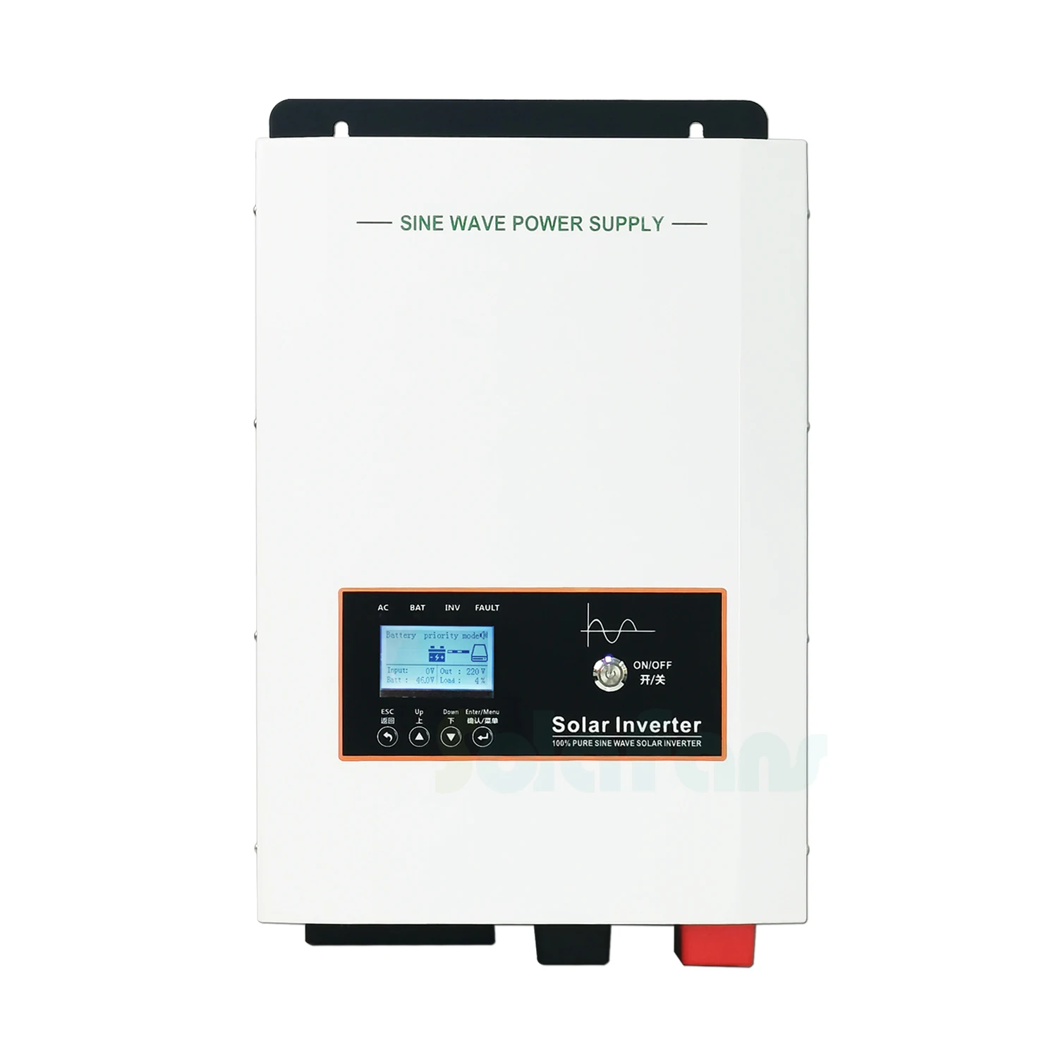 5kw 6kw 8kw 10kw 12kw 15kw Dc 48v To Ac 230v Mppt 5000w Hybrid Of Grid Solar Inverter With Lifepo4 Battery