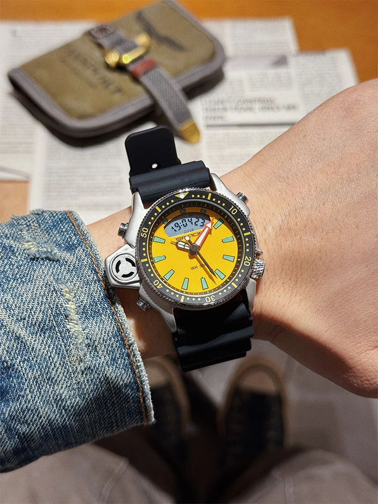 Новые подростковые винтажные модные крутые многофункциональные электронные часы Millennium с двойным дисплеем для занятий спортом на открытом воздухе