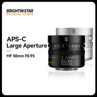 Brightin Star 50mm F0.95 APS-C Mirrorless Digital Camera Lens Portrait for Sony E ZVE10 Fujifilm XF Canon M Nikon Z Canon RF-S