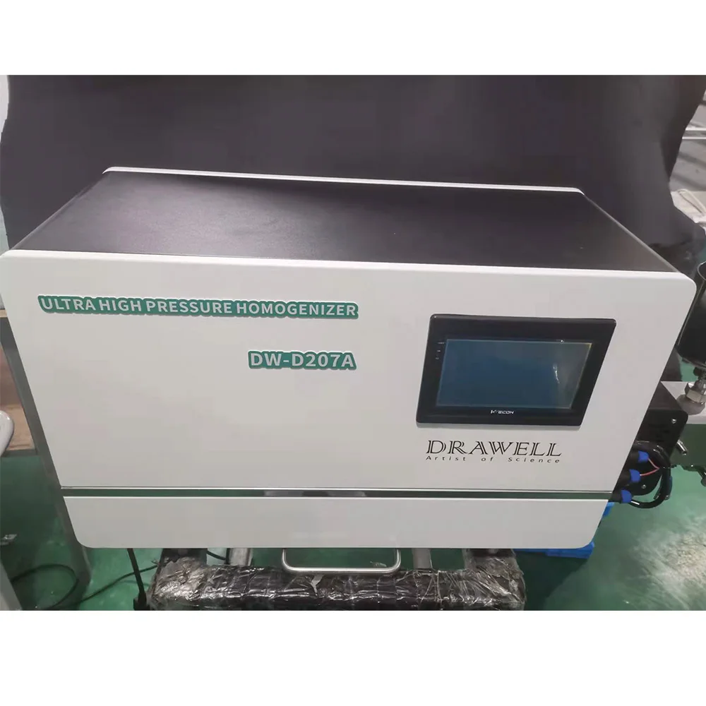 Drawell-D207A Ultra High Pressure Homogenizer Lab Scale High Pressure Homogenizer
