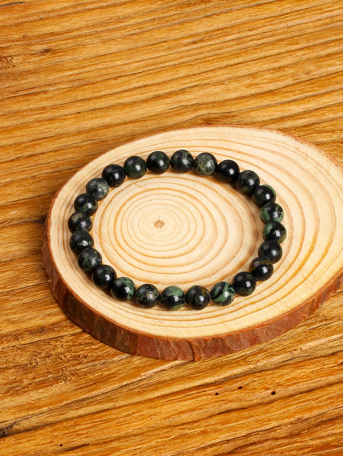 Natural Polar Jade Stone Beads Bracelet Energy Balance Healing Protection Calm Mind & Stress Relief Spiritual Wellness Jewelry
