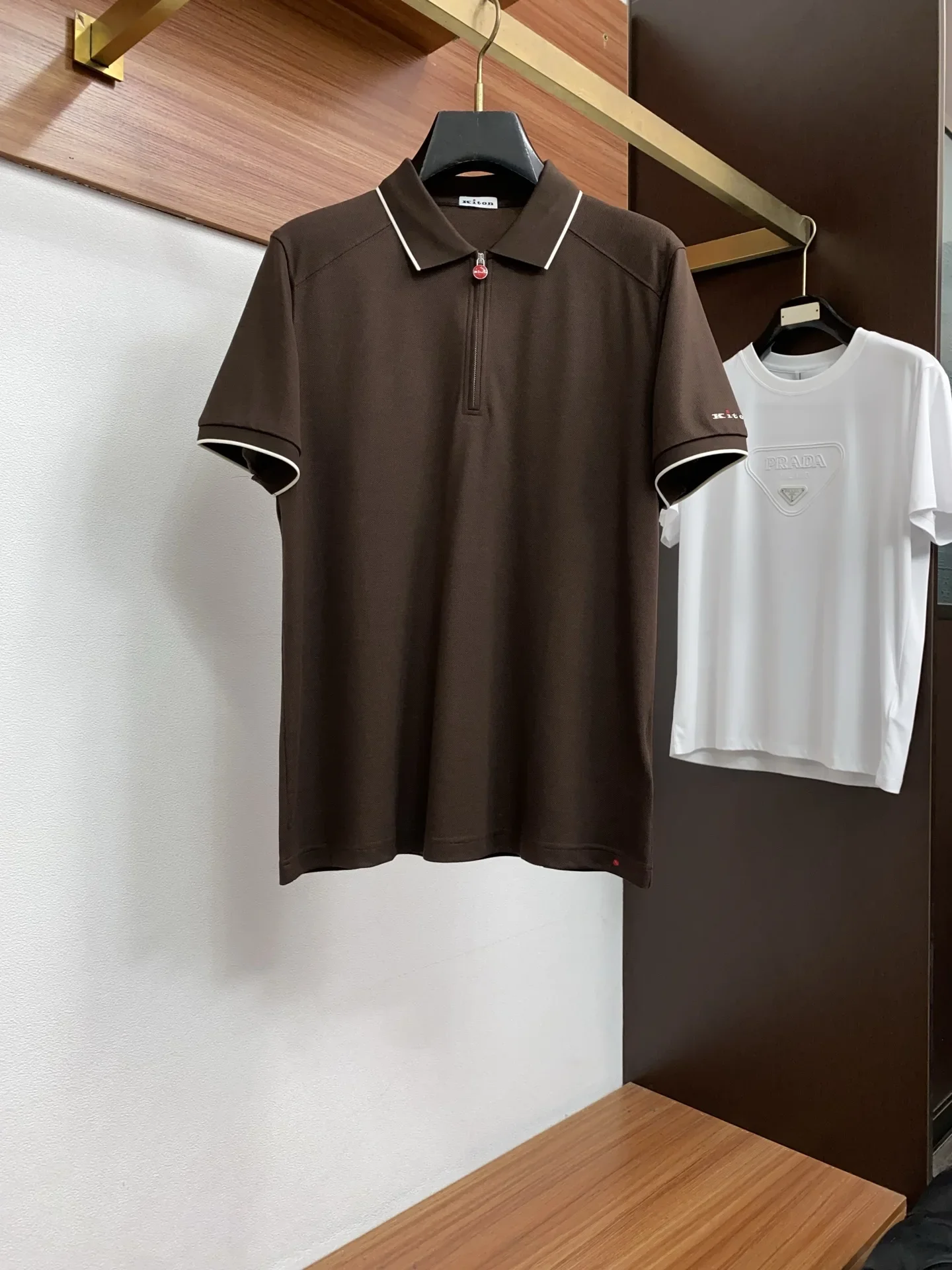 Kiton 2026 spring and summer new product old money style casual lapel business polo shirt
