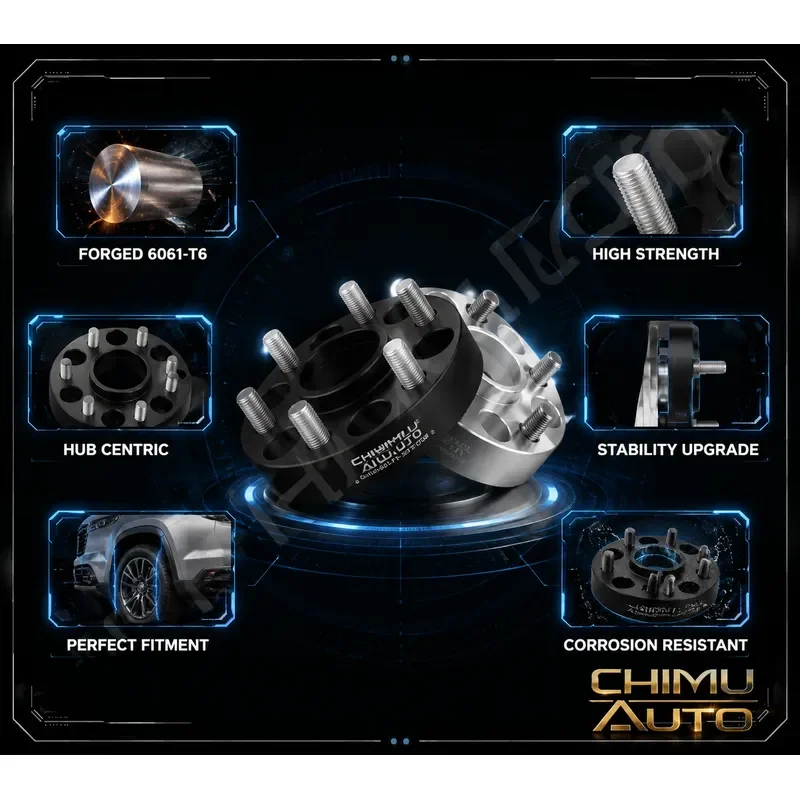 【CHIMU AUTO】 For Leapmotor C10 C11 C16 C01 B01 B10 D19 Lafa5 Forged Wheel Spacer Adapter 15-40mm Hubcentric 6061-T6 Kit