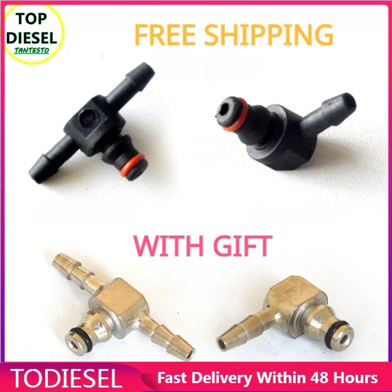 1PCS CRIN1 Diesel Common Rail Injector Oil Return Tube Connect Joints T-way L-way for 110