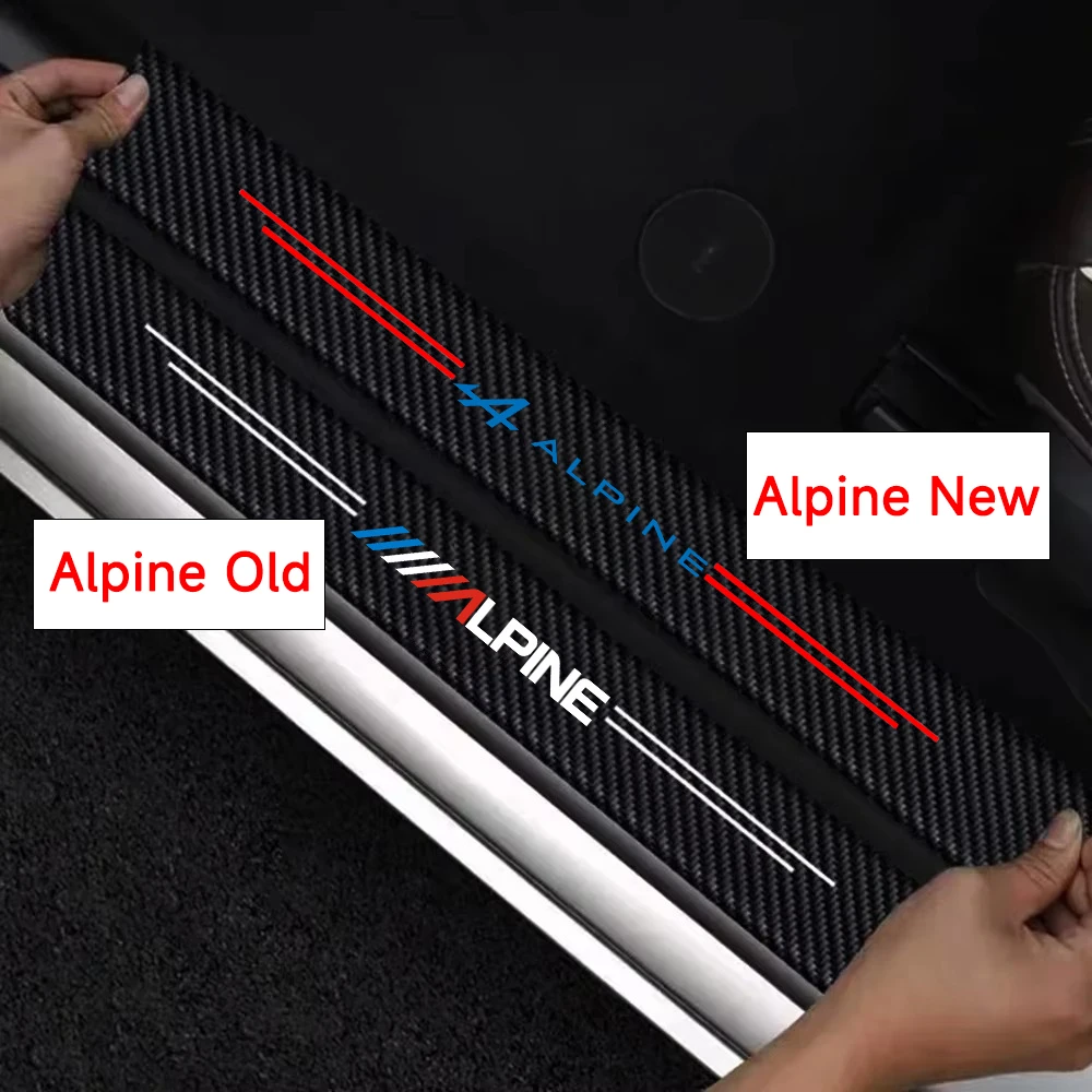 عتبة باب السيارة حامي ألياف الكربون ملصق المضادة للخدش ل جبال الألب A110 GT 4 A290 GTS A390 A110S A110R الرياضة جذع الشريط