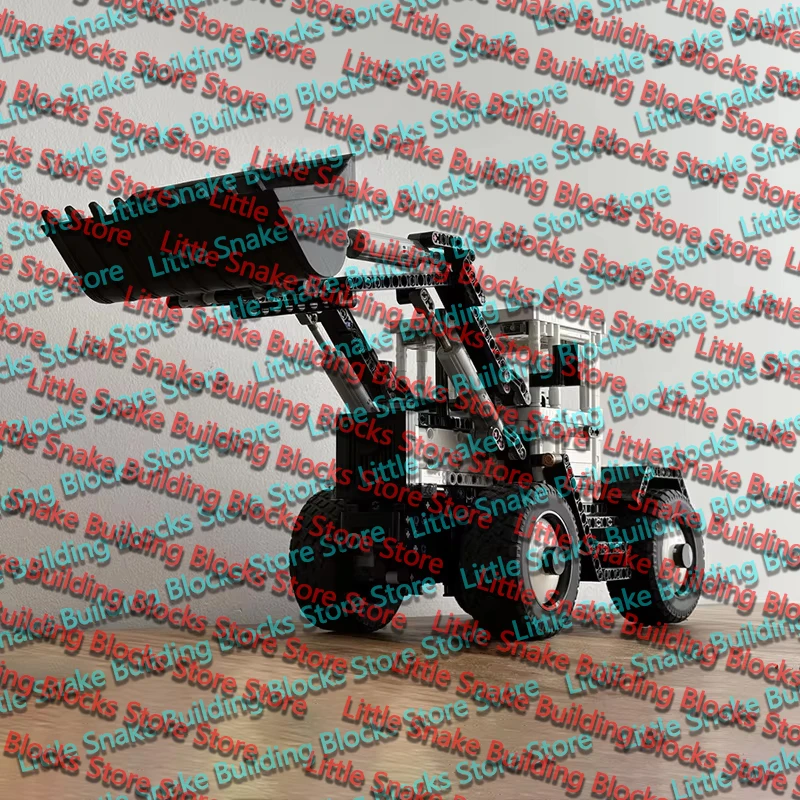 QWERT City Car Model MOC Building Bricks Trac 1000 Front Loader RC Modular Technology Gifts Holiday Assemble Children Toys Suit