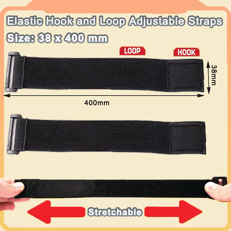 3/5PCS Adjustable Hook and Loop Fastener Tape for Cords