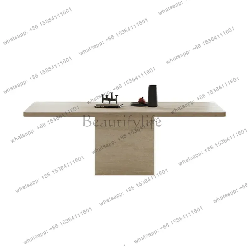 Factory Direct Modern Minimalist Dining Tables Traditional-style Dining Tables Villa Granite Slabs Home Furniture Mesas De Comed