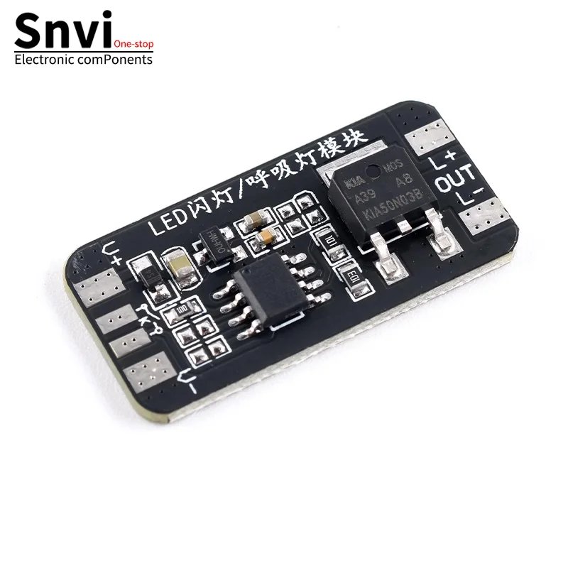 Módulo de luz respiratória de 3-24V: escurecimento LED (desbotamento/desbotamento), estroboscópio rápido/lento, placa controladora de luz ambiente festivo de 12V