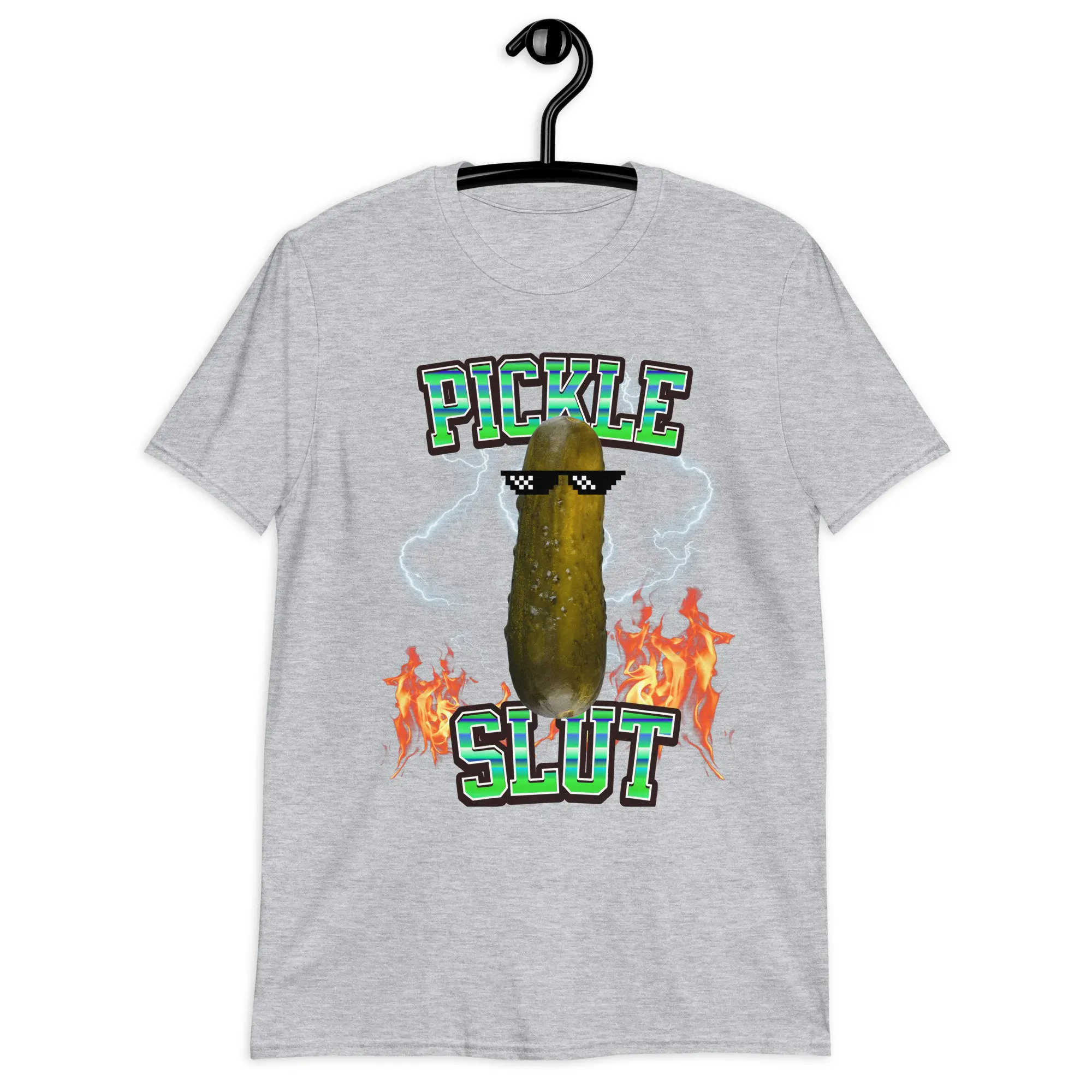 Funny Pickle Graphic Tee, Vintage Canned Pickles T-Shirt Summer Men's and Women's Loose and Breathable T-shirt Top