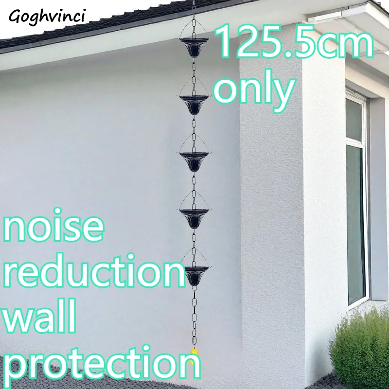 

Дождевые цепи из металла с эффектом рустик-патины, декоративные для сада, уличные, элегантные, для отвода воды, простая установка, долговечные, разноцветные