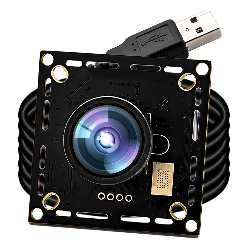 

WGWK 1080P 60FPS USB Camera Module With 2.8mm 94° No Distortion Lens High Speed UVC Plug Play AEC AEB AGC CCTV PCB Board Webcam