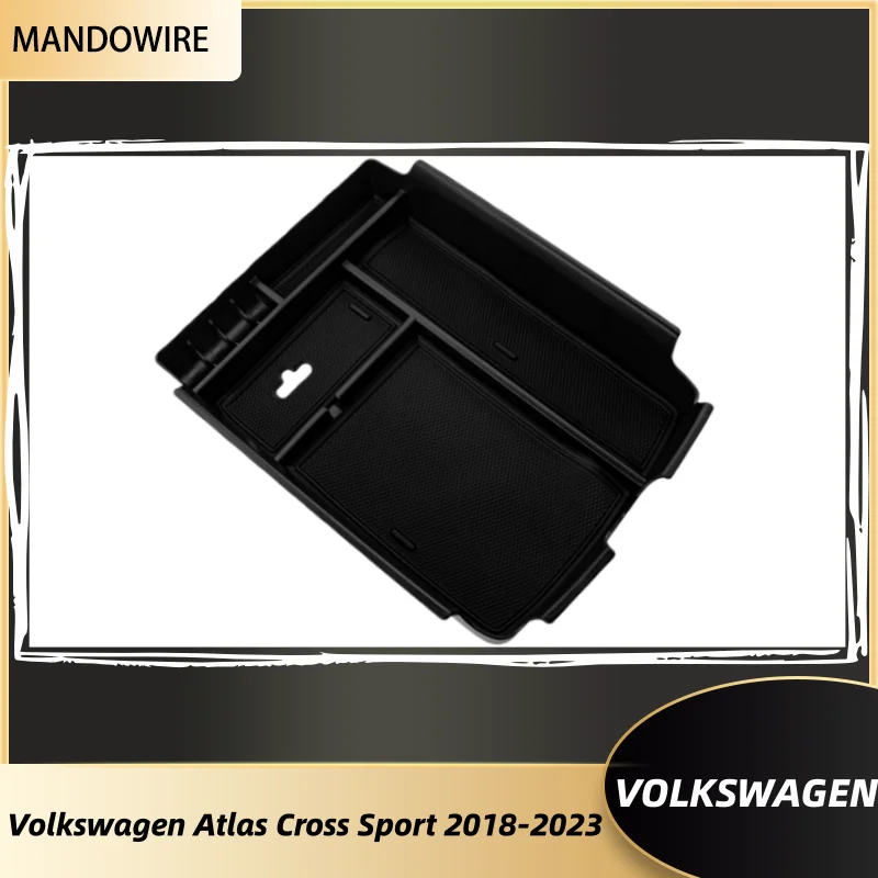 

For Volkswagen VW Atlas/Teramont 2018-2020 Car Armrest Storage Box Tray Center Console Glove Orgnainzer Accessories