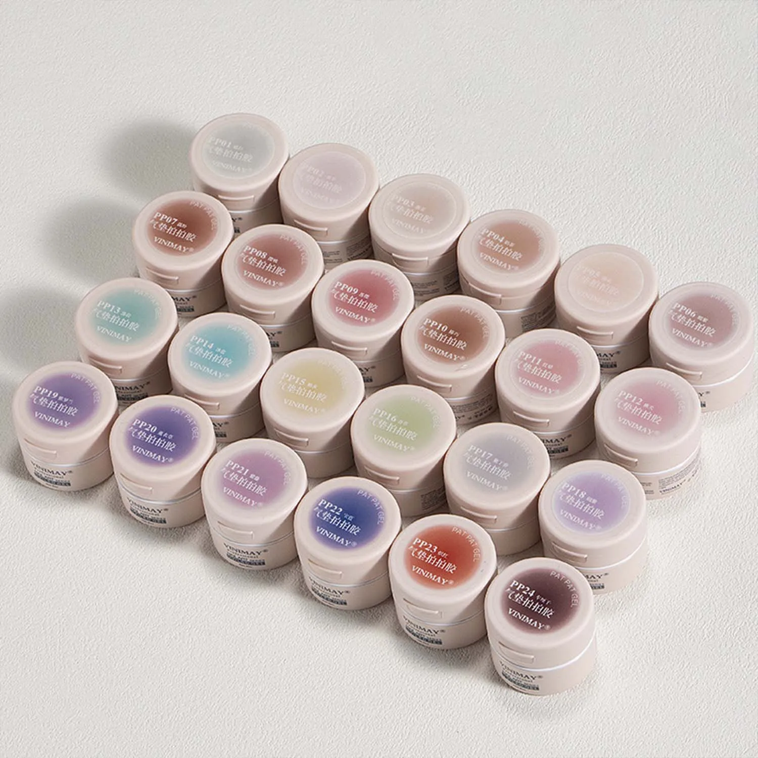 24Color/Set Painting Gel Color Nail Art High Chrome Soak Off Nail Patting Pat Gel Polish Kit With Free Display Card