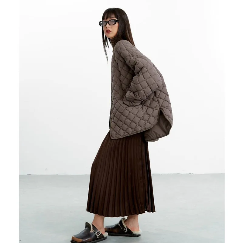 Top Items from the Show~90% White Duck down Quilted Jacket, Classic Quilted Pattern down Jacket, Women's Clothing 2025 Autumn and Winter New Collection