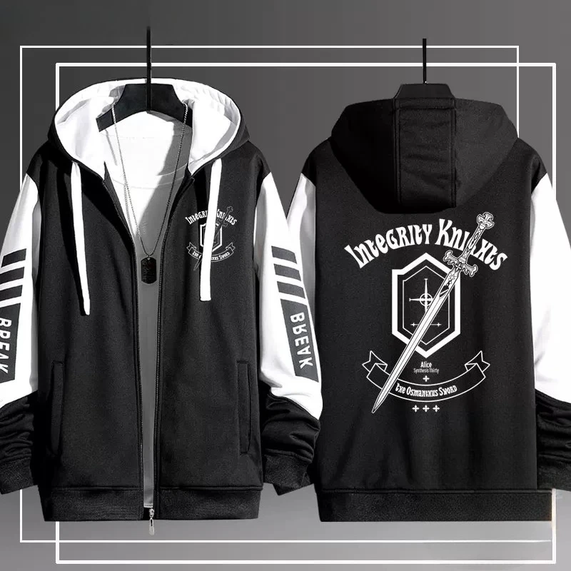 Anime SAO Sword Art Online 3D Print Zip Up Women/Men Hoodie Sweatshirt Streetwear Hip Hop Zipper Hooded Jacket Cosplay Costumes