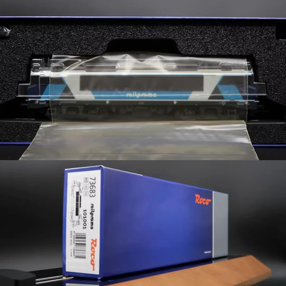 روكو HO نوع 1/87 لعبة قطار نموذج 1010 قاطرة كهربائية 73683 الأزرق Livery DC نسخة قطار نموذج ، لعبة الصبي هدية