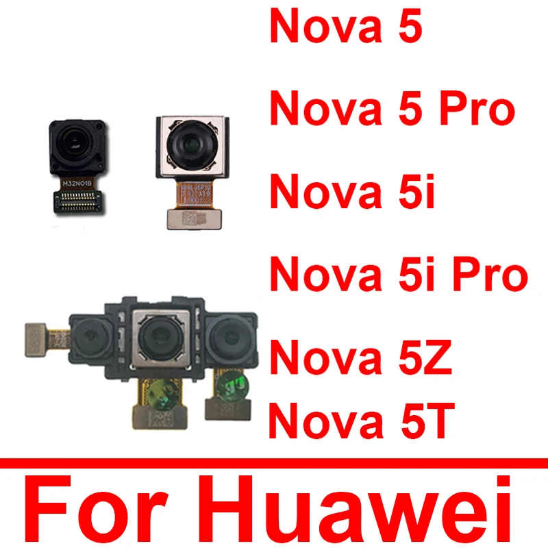 

Rear Front Camera Flex Cale For Huawei Nova 5 5i Pro 5Z 5T Back Big Camera Front Facing Small Camera Ribbon Replacement