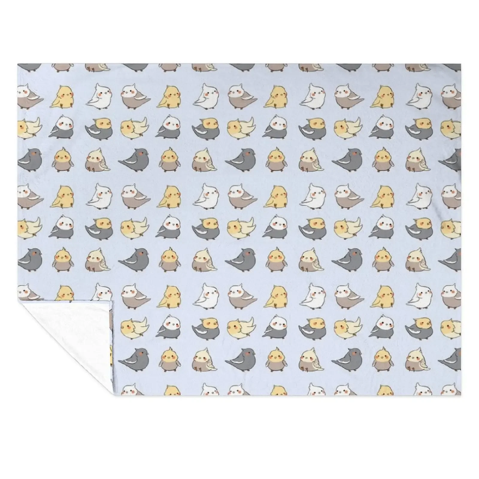 

Cockatiels cute pack Throw Blanket Flannels Heavy Thermals For Travel cosplay anime Blankets