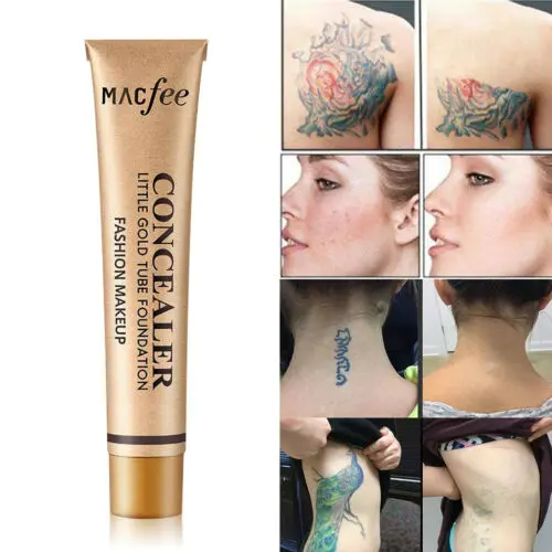 Tattoo Concealer To Cover Tattoo Scar Birthmarks Waterproof Concealer Fair Skin Face Makeup Hard Candy Foundation Honey