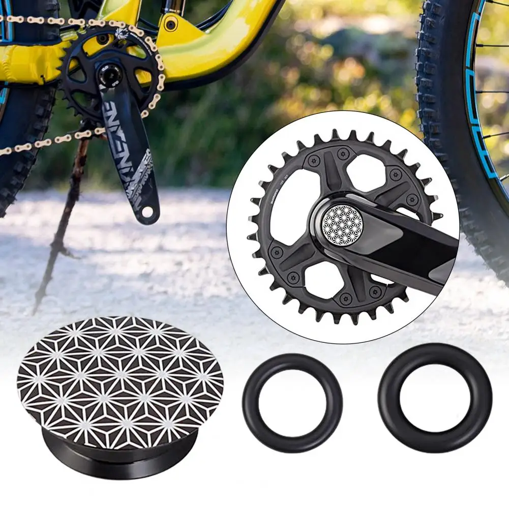 Chainwheel Crank Cap Aluminum Alloy Anti Corrosion BMX Road Bike Crankset Dust Cover Chainring Crank Cap Bicycle Parts