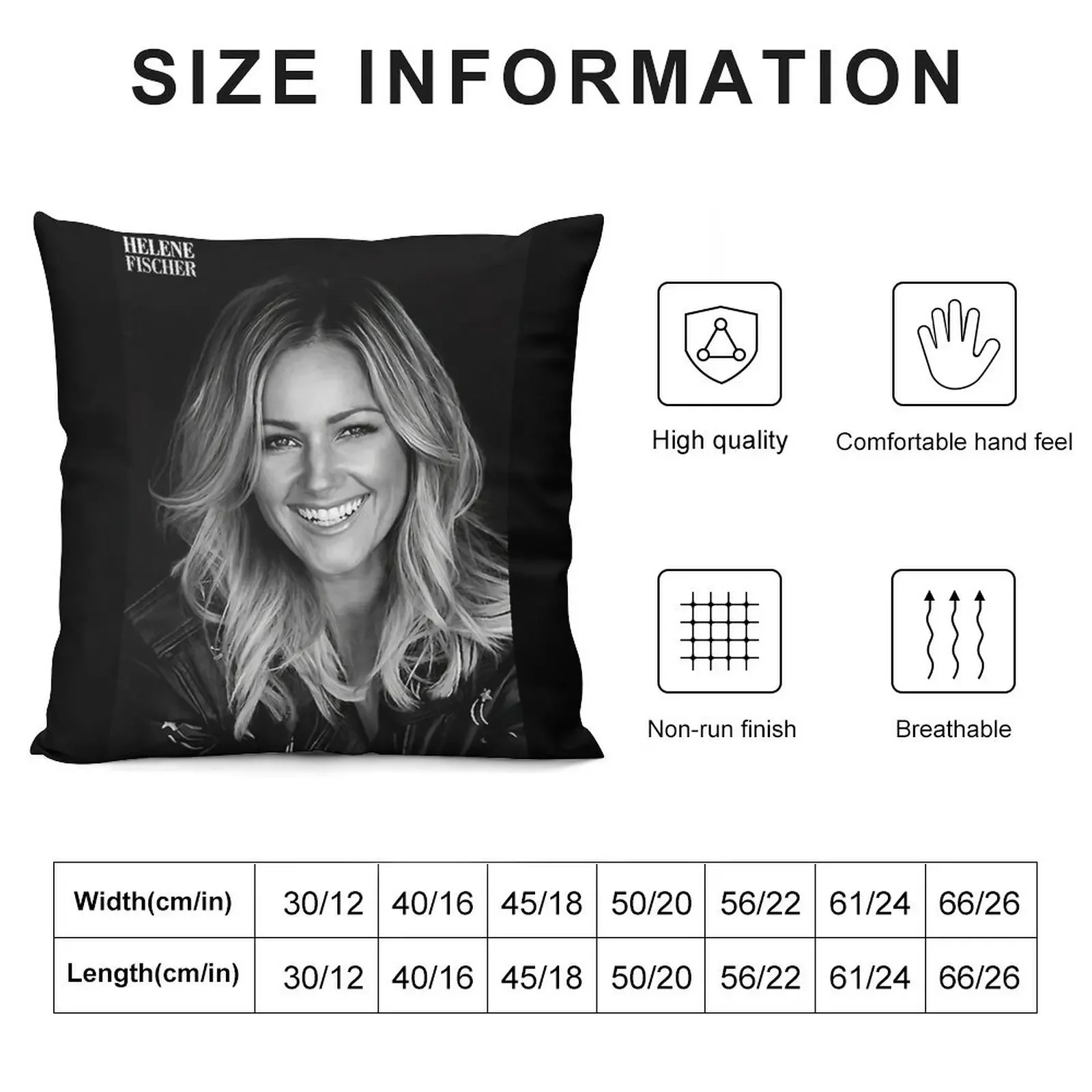 Helene fischer Throw Pillow Decorative Cushions For Living Room Pillow Case Christmas Covers For Sofas pillow