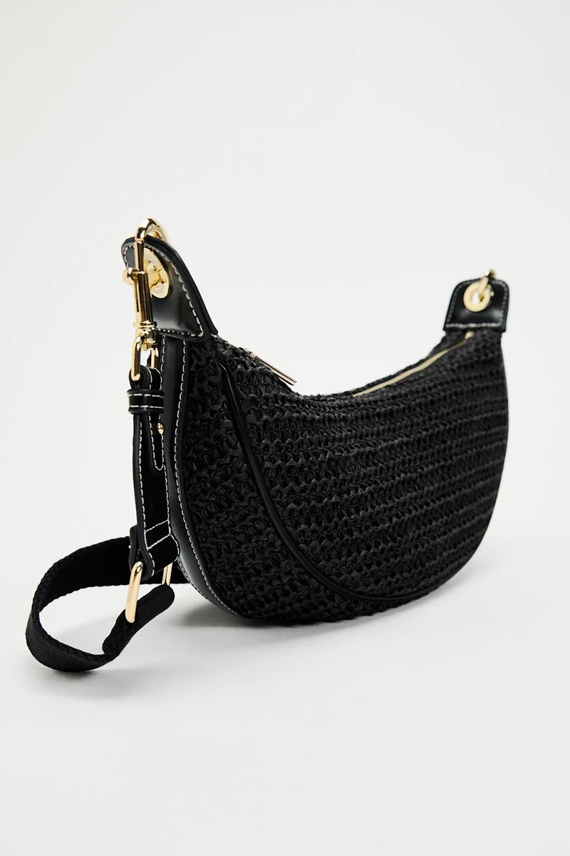 HIGHREAL Ladies Summer Straw Woven Crossbody Bag Women Beach Holiday Shopping Woven Shoulder Handbag Messenger Purses for Women