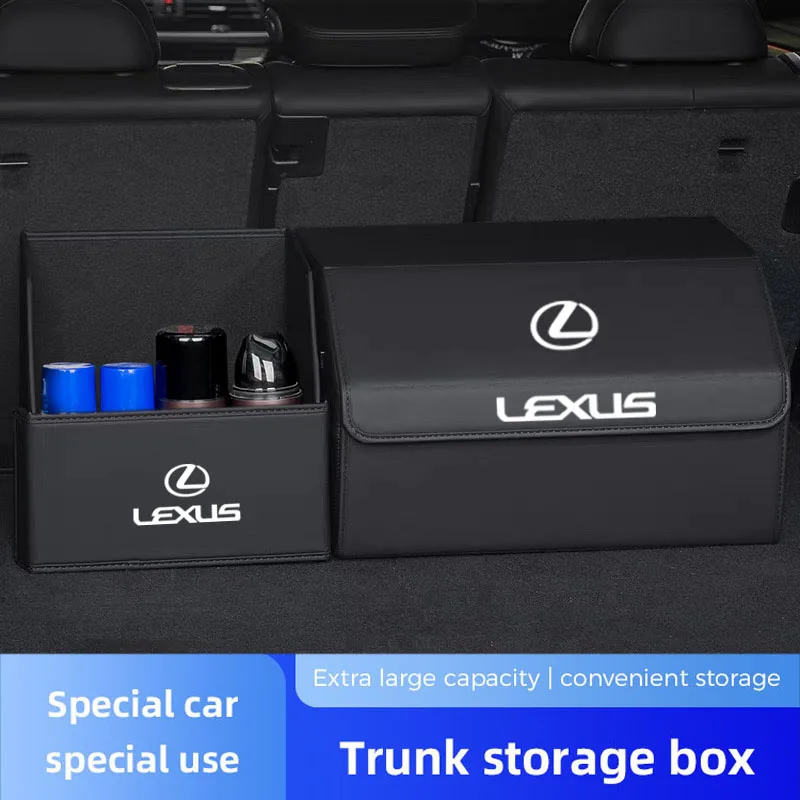 Car Trunk Storage Box Foldable Large Capacity Organizer Bag For Lexus ES RX NX LS UX LM LX IS300 RX350 LS500 LX600 NX260 CT200