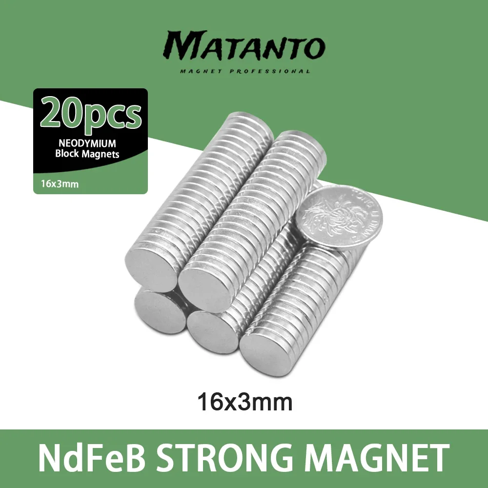 

5/10/20/50/100PCS 16x3 mm Strong Round Magnets N35 Rare Earth Neodymium Magnet Disc 16x3mm Permanent Magnet Strong 16*3