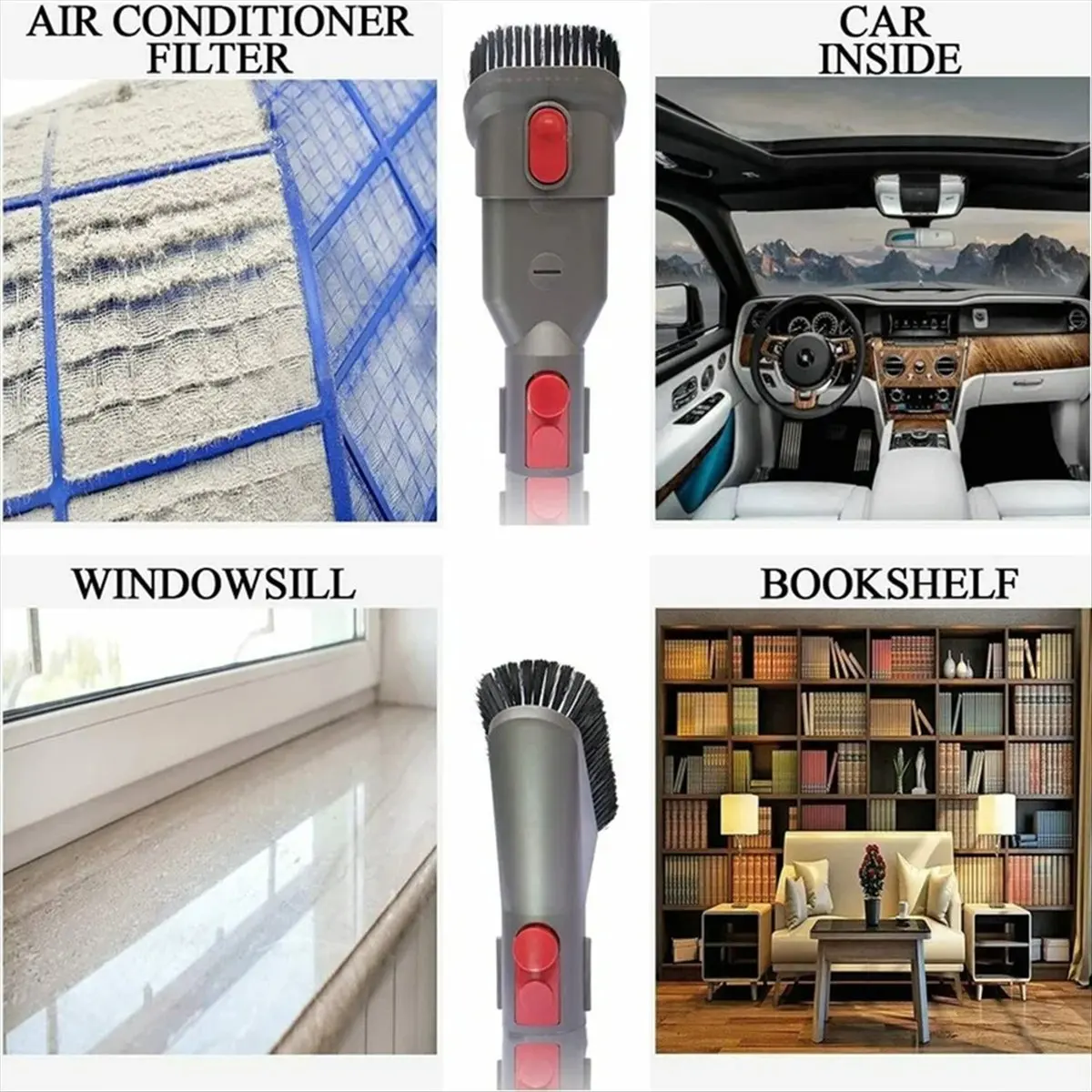 

A36R 8Pcs Vacuum Attachments Cleaning Brush and Hose Tool Kit for V7 V8 V10 V11 V15