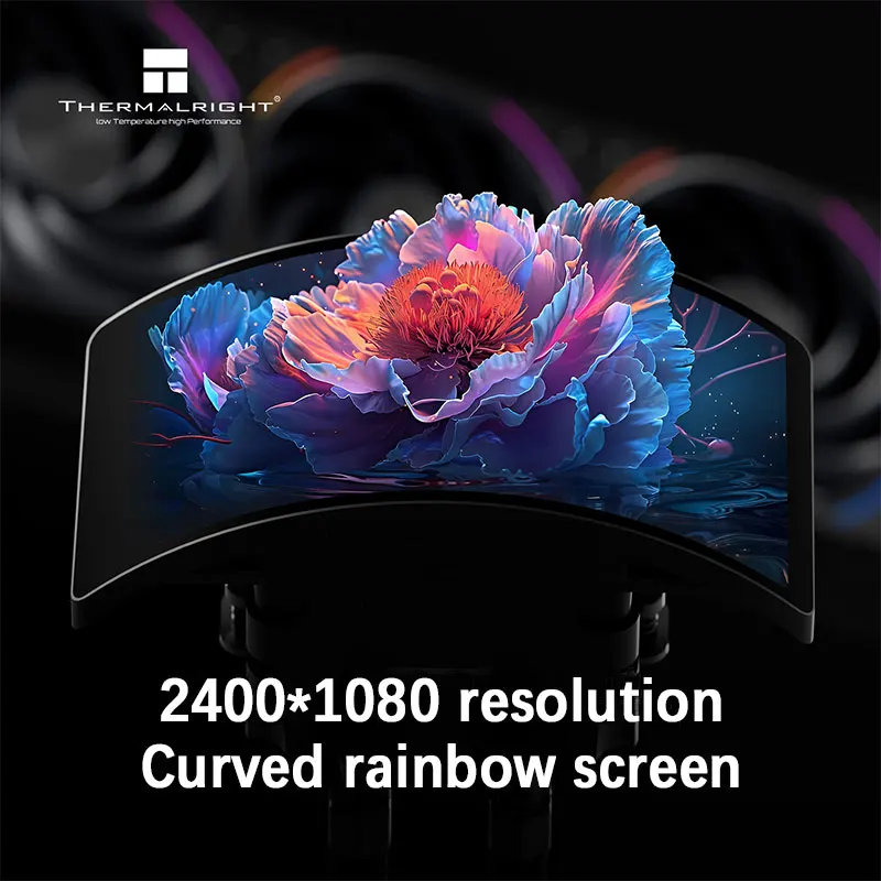Thermalright RAINBOW VISION 360 TURBO Универсальный 360 мм Водяное охлаждение 6,67-дюймовый OLED-экран Обнаженный глаз Поддержка 3D-видения LGA1851