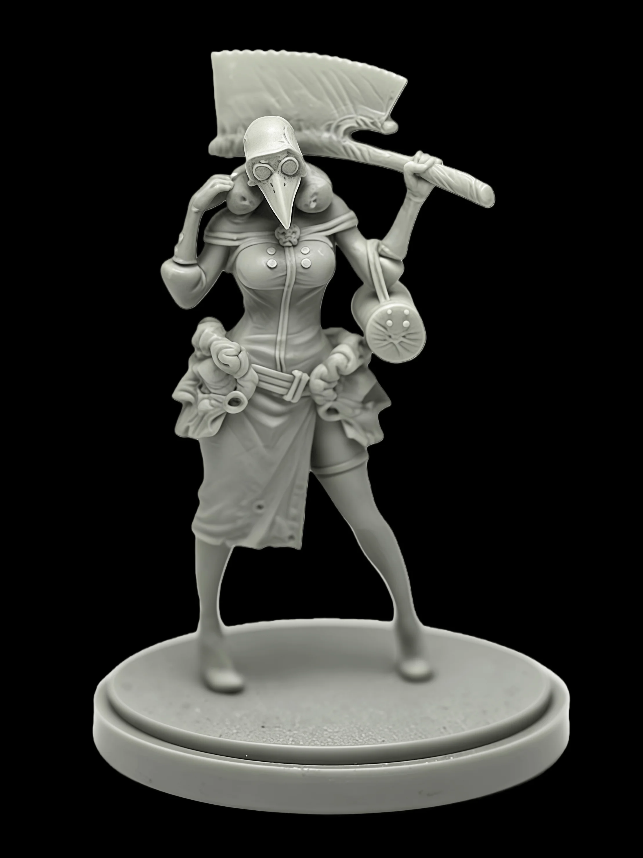 

40mm Die Casting Resin Model Assembly Kit, GK， Crow Warrior, Unpainted, Needs To Be Assembled