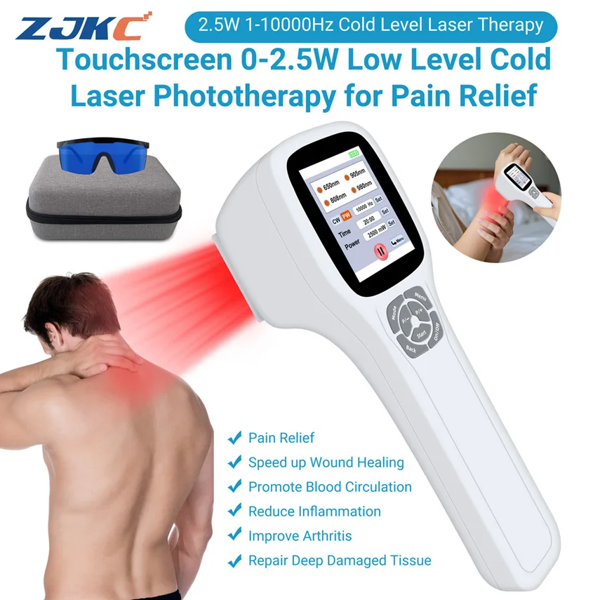 

0-2500mW Cold Level Laser Therapy Infra Red Light Therapy Device 650nm 808nm 905nm 980nm for Pain Relief Acute and Chronic Pain