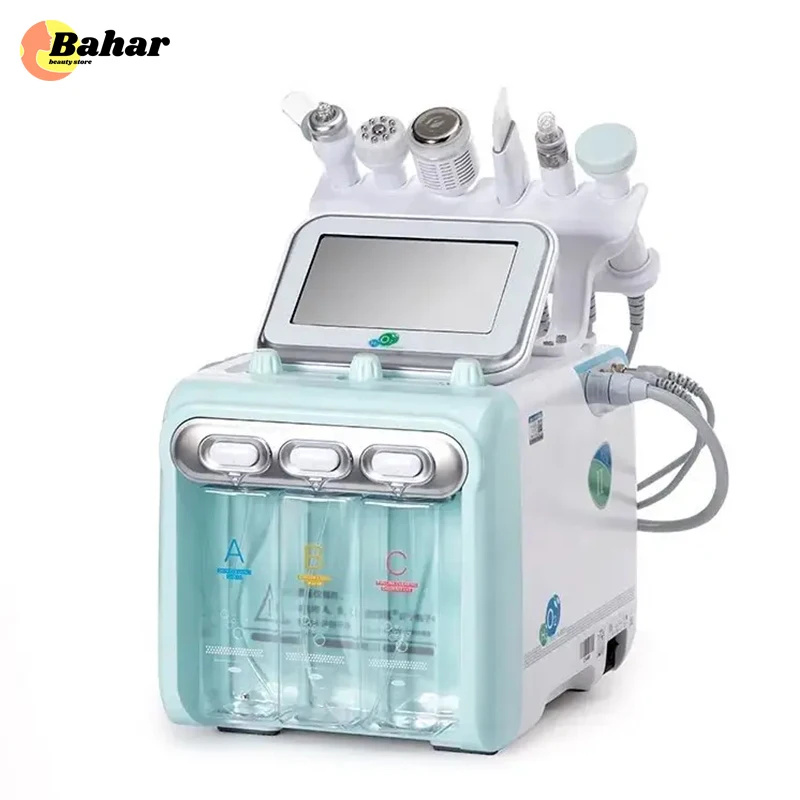 

6 in 1 H2O2 Machine HydroFacial Water Dermabrasion Oxygen Jet Peel Aqua Peeling Skin Rejuvenation Anti-aging Beauty Equipment