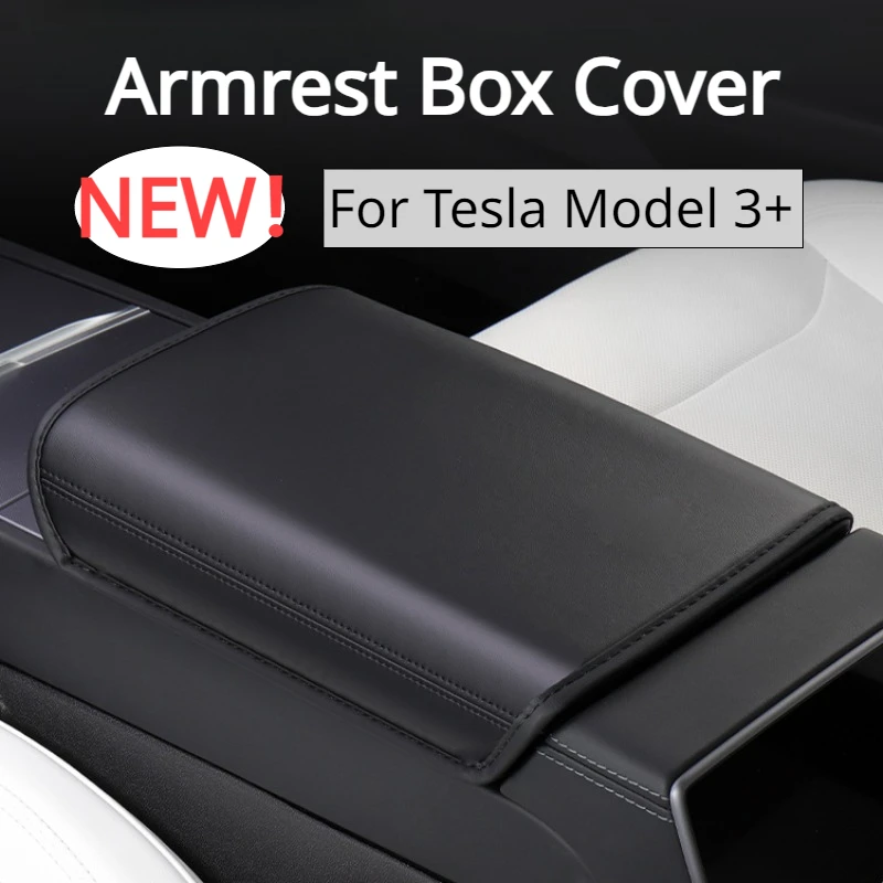 Armrest Box Cover for Tesla New Model 3+ Central Control Armrest Pad Protective Cover New Model 3 Highland 2024 Car Accessories